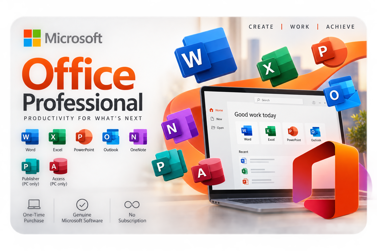 Microsoft Office 2021 Professional Lifetime License